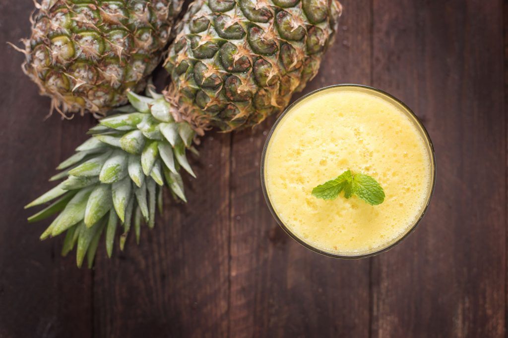 Batido de piña y coco