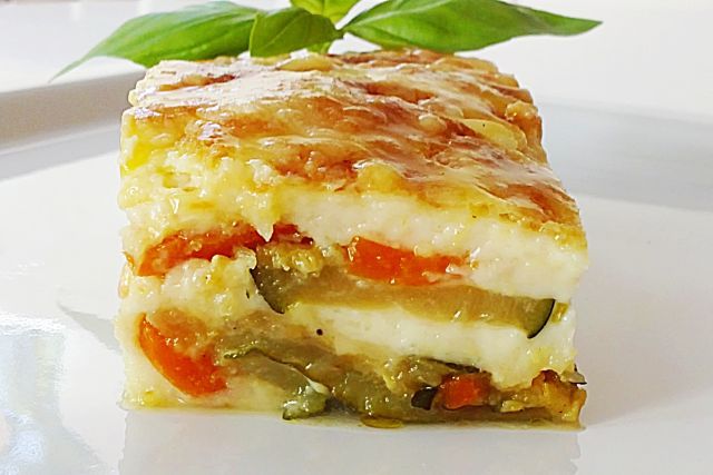 Lasaña de calabacín dietética