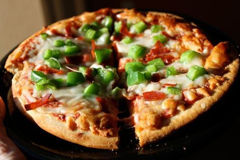 Pizza sin grasa fitness