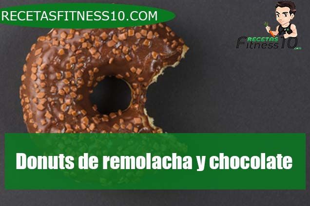 Donuts de remolacha y chocolate