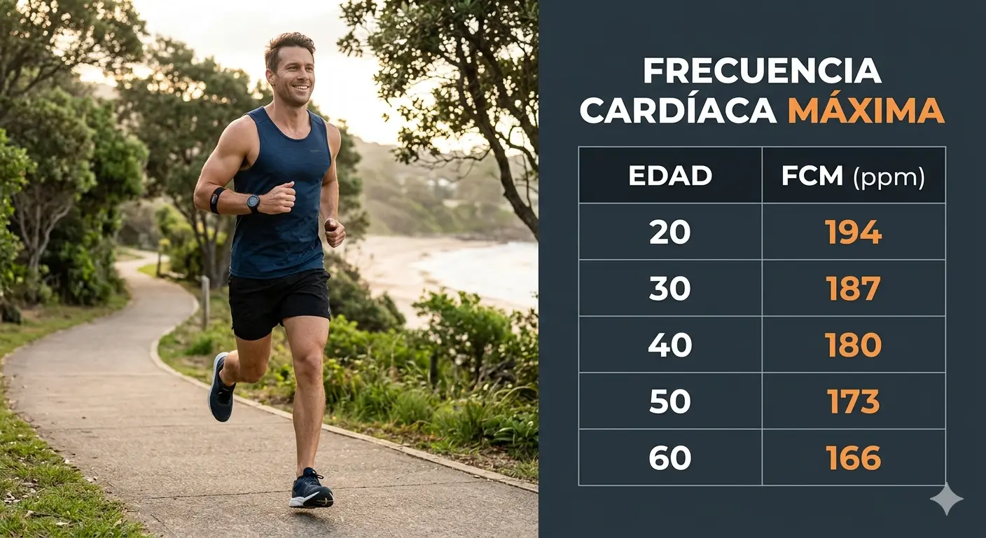 Cómo calcular la frecuencia cardíaca máxima: fórmulas, tabla y zonas