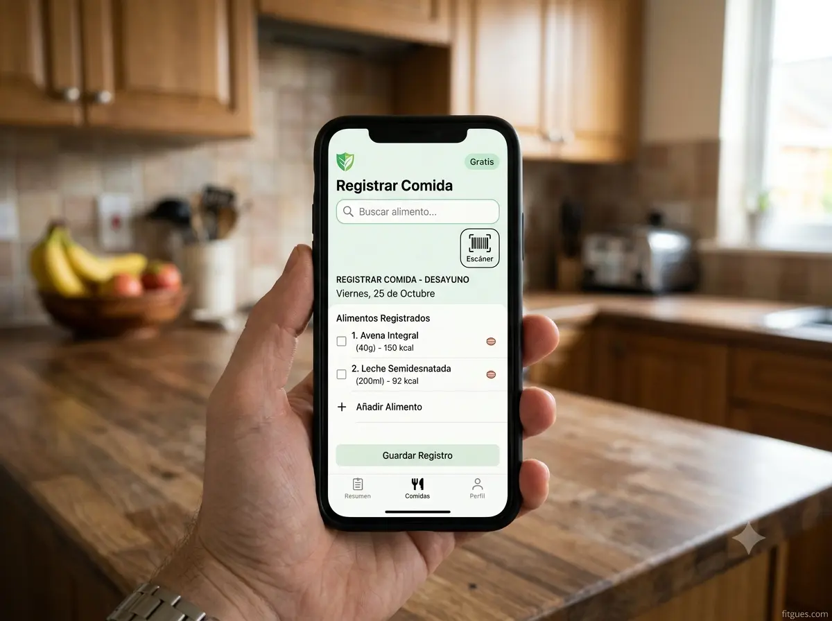 Cómo llevar el entrenamiento y la dieta en una app de nutrición y fitness gratis
